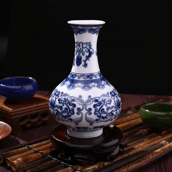 Vintage Home Decor Vase De Ceramică Chineză Albastru Și Alb Portelan C Model China Vaza Ceramica