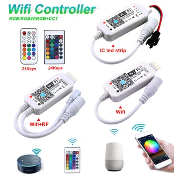DC5V 12V si 24V LED-uri RGB Wifi Mini Controller RGBW RGBWW Bluetooth WiFi Controler Pentru 5050 2835 WS2811 WS2812B led strip Magic Home