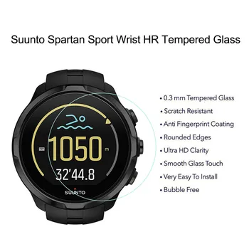 Pentru Suunto Spartan Sport Încheietura mâinii HR Ecran Protector Sticla 9H 2.5 D Explozie-dovada Anti Scratch HD Sticlă de Protecție de Film