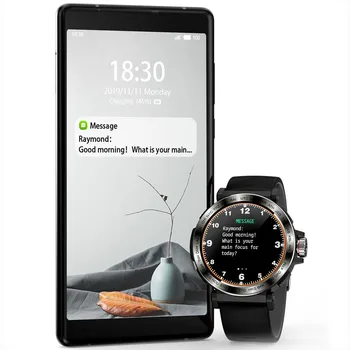 S18 Ecran Complet Tactil Inteligent Ceas Barbati IP68 impermeabil Ceas cu Heart Rate Monitor Smartwatch pentru IOS, Android telefon Ceas Sport