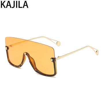 Supradimensionat ochelari de Soare pentru Femei en-Gros 2020 Brand de Lux de Designer Semi-fără ramă Pătrată Ochelari de Soare Pentru Femei Nuante UV400 zonnebril