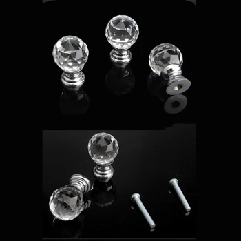 3/2/1buc 30MM Sticlă Cristal se Ocupe de Manere de Dulap Sertar Trage Dulap de Bucatarie Dulap Ușă Mânere Bucătărie Capac de Oală Ocupa hyml1