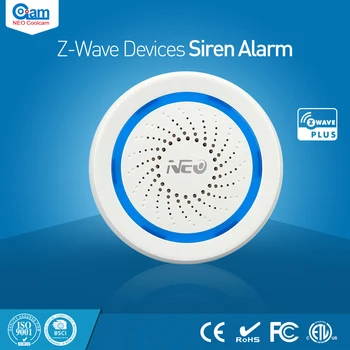 NEO Coolcam NAS-AB02Z Smart Home Z-Wave USB Sirena Alarma Senzor Compatibil cu Z-wave seria 300 și seria 500 de Automatizare Acasă