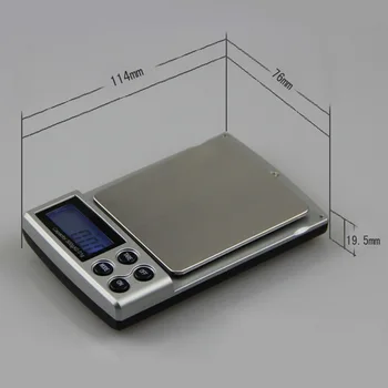 Junejour Mini Portabil de Bijuterii Scară LCD Electronic de Buzunar Digital Aur Argintiu Diamant de Cântărire Greutate Sacles Precizie de 0,01 g