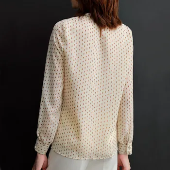 Noi Coreeană Plus Dimensiune Camasi Cu Maneca Lunga Pentru Femei Polka Dot Liber Șifon Bluza Femme Volane De Epocă Doamnelor Topuri Mujer 11859