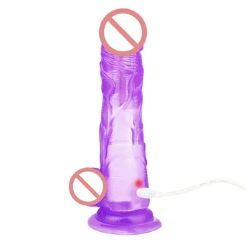 Realistic Dildo Vibrator Pentru Femei Clitoris Penis Stimulator de Rotație USB de Reincarcare G Spot Vibratoare Jucarii Sexuale pentru Adult Sex shop