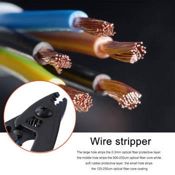 Sârmă Stripteuză Tăietor De Cablu Foarfece De Fibră Optică Separare Clește Trei Segmentate Miller Sârmă Stripteuză De Tăiere Forceps