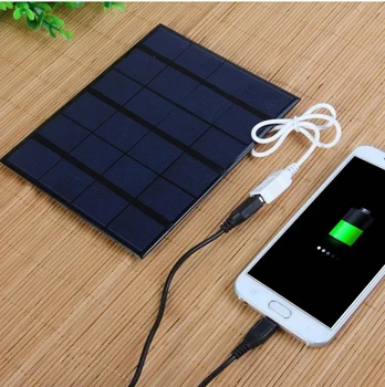 3.5 W 6V Panou Solar Încărcător Solar DIY Module cu Port USB Portabil în aer liber Încărcare Solară Bord pentru Telefoane Mobile