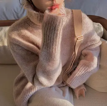Pulover femei coreeană de moda de top 2020 Pulovere Batwing Maneca plus dimensiune haine de iarnă tricot pulover femei