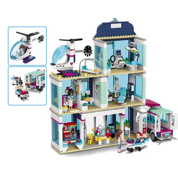 37036 932pcs Spital Constructor Model de Kit de Blocuri Compatibil Cărămizi LEGO Jucarii pentru Fete Baieti Copii Modelare