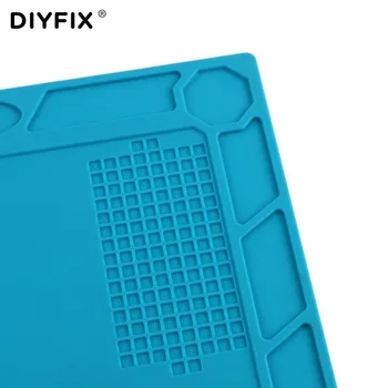 DIYFIX Izolare Termică Pad Silicon Birou Mat Platforma de Întreținere pentru Lipit BGA Stație de Reparații cu Șurub Poziția