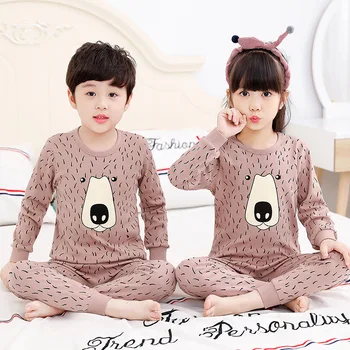 Toamna Iarna Copii Seturi de Pijamale Copii Fete Haine Baieti Pijamale Fete Pijamas Copii Pijamale pentru Copii cu Maneca Lunga tricou+Pantaloni