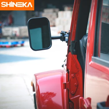 SHINEKA Retrovizoare Oglinzi Exterioare Portieră Laterală Reglabilă Obiectiv cu Unghi Blind Spot Mirror Pentru Jeep Wrangler TJ JK Styling Auto