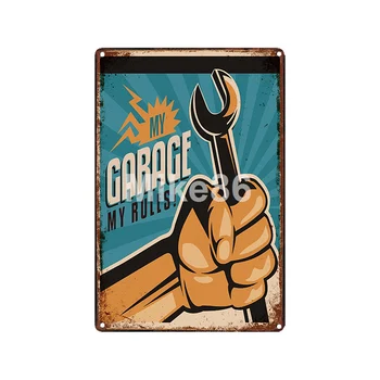 [ Mike86 ] Garaj, Spalatorie Auto Pin up Metal Semn Magazin Vintage, Retro Fier Pictura ulei de Motor Placa Arta Poster 20*30 CM LT-1907