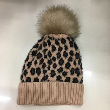 De lux de brand nou designer de animale tricotate pentru femei de moda de toamna si iarna chelioși căciuli cu pom pom pălărie de lână în interiorul LL190516