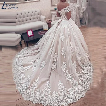 De lux Dantelă Rochie de Bal Printesa Rochie de Mireasa 2020 vestido de noiva robe de mariee vestidos de festa Rochie de Mireasa