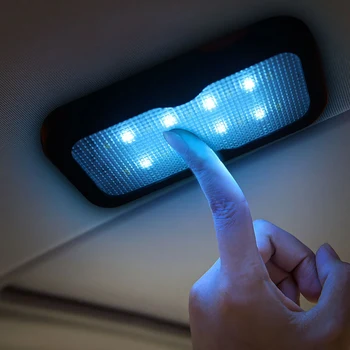 AOSHIKE 1BUC Interior Auto Vehicul de Lumină LED Portbagaj Plafon Lampă de Lectură Acoperiș Atinge Magnet Lampa USB Universal de Încărcare Podea Noapte