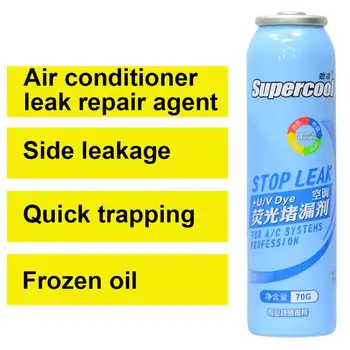 Aer conditionat Stop Leak cu Ulei PAG pentru Sistemul de Aer Condiționat Fluorescente de Detectare a Scurgerilor de agent Frigorific R134A Ulei de Scurgere de Reparare