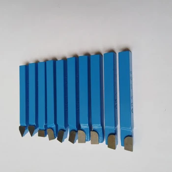 10buc Albastru Carbură de Strung Tool Bit 1/4Inch Vârful de Metal cu Vârf Tăietor Set De Unelte Cnc
