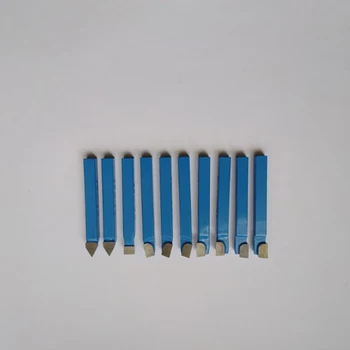 10buc Albastru Carbură de Strung Tool Bit 1/4Inch Vârful de Metal cu Vârf Tăietor Set De Unelte Cnc