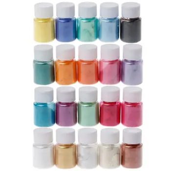 20 De Culori Mică De Pulbere De Rasina Epoxidica Vopsea Perla Pigment Natural Mica Pulbere Minerală