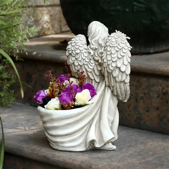 Zână Grădină de Înger Figurine de Plantat Iarbă Accesorii pentru Grădină în aer liber Decor