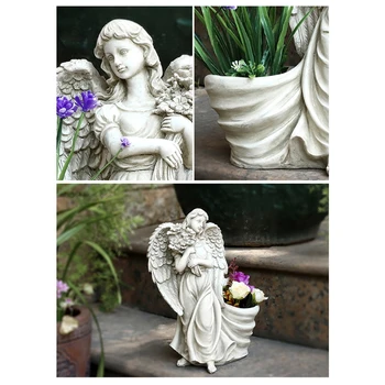Zână Grădină de Înger Figurine de Plantat Iarbă Accesorii pentru Grădină în aer liber Decor