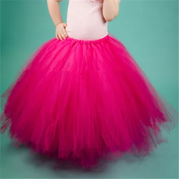 17 Culori Fetele lung Rochie de Bal Fusta Tutu Dimensiunea 1-14Y Petrecere Costum Printesa Fusta