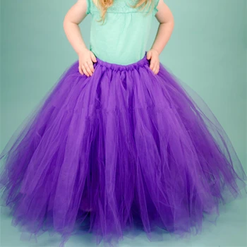 17 Culori Fetele lung Rochie de Bal Fusta Tutu Dimensiunea 1-14Y Petrecere Costum Printesa Fusta