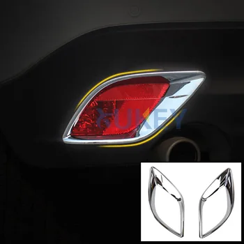 Pentru Mazda Cx-5 Cx5 2012 2013 2016 Chrome Bara Spate Reflector Lumina De Ceață Lampă Capac Ornamental De Turnare Se Decoreaza Rama Bezel