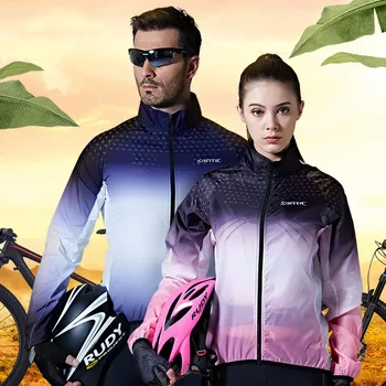 Santic MTP Ciclism Haină de Piele Bărbați Femei Respirabil Reflectorizante Vânt Jachete Impermeabile de Soare de Protecție UPF40+ Ciclism de Îmbrăcăminte