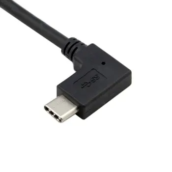 10cm unghi de 90 Grade Unghi USB-C USB 3.1 Tip C Mascul la O Femelă OTG Cablu de Date pentru Tableta, Telefon Mobil