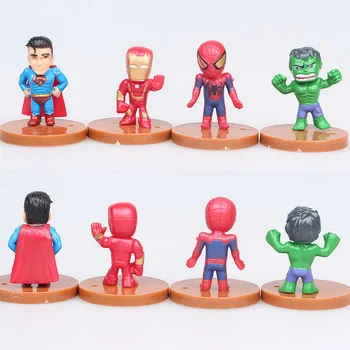 2020 Moda The Avengers 3 SpiderMan Miniaturi Marvel PVC 12buc/lot Figurine Figurine Copii Jucarii hulk, Căpitanul American