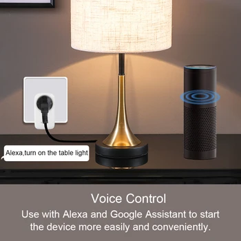 Portabil Broadlink SP4L-UE de Tip-E Socket Inteligent WiFi Comutare Cu Lumină de Noapte Smart Home de Start Google Alexa Voce Calendarul Soclu