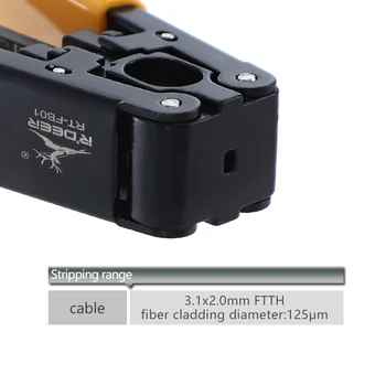Sârmă Stripteuză 3.1x2.0mm Aliaj de Zinc Cablu Dezizolat Clește FTTH Picătură Cablu Cleste Instrument