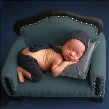 Fetita Recuzită Fotografie Nou-născut care Prezintă Pat Vintage Mini-Canapea pentru fotografiere Minunat Canapea