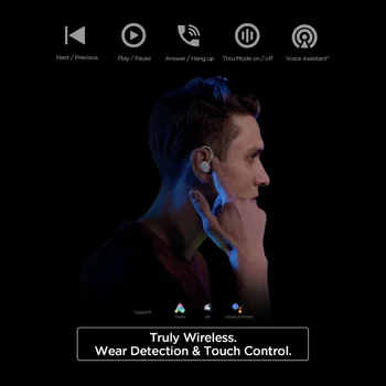 Original NOU Amazfit Powerbuds TWS Căști fără Fir Cu suport de Sport Monitor de ritm Cardiac căști Bluetooth Pentru iOS Android