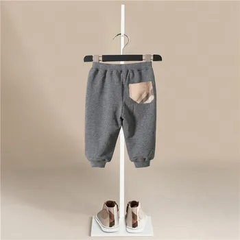 2019 Baieti Pantaloni Copii Solid Primavara Toamna Haine Copii Pantaloni pentru Copii Pantaloni pentru Fete Pantaloni Harem Gri Bumbac Pantaloni Baieti