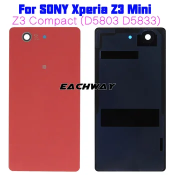 Nou Ușa Din Spate Baterie Spate Carcasa Inlocuire Sticla Caz Acoperire Pentru Sony Xperia Z1 Z2 Z3 Z3 Compact Mini Cu Logo-Ul Z3 Compact