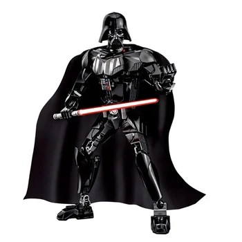 Hot Star Wars Bloc Sturmabteilung Darth Vader Kylo Ren Chewbacca Boba Jango Fett General Grievou Figura Copil Jucărie