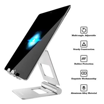 LINGCHEN Tablet Stand For iPad Aliaj de Aluminiu Reglabil Pliabil pentru Tableta Stand Holder Suport de birou Pentru iPad mini/iPad Air
