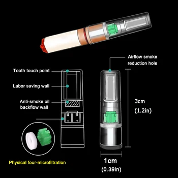100buc Set Universal Gros și Subțire Tigari Smoking Filter Pipe de Tutun Reduce Tar Filtru Accesorii de Fumat