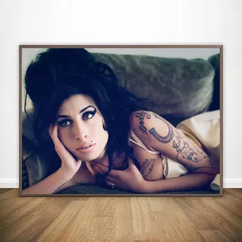 Amy Winehouse Poster Cantareata de Muzica Star Panza Pictura Arta Decor Acasă calității Pictura Arta de Perete