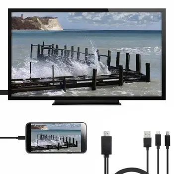 Compatibil HDMI Cablu Adaptor 1080P Model Universal Android Telefon Mobil compatibil HDMI TV Cablu HD Pentru Telefonul Adaptoare B0G8