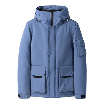 2020 Iarnă Jachete Si Paltoane Barbati Blana Caldă de Bumbac Gros Multi-buzunar Hooded Parka Mens de Moda Casual Palton Cald