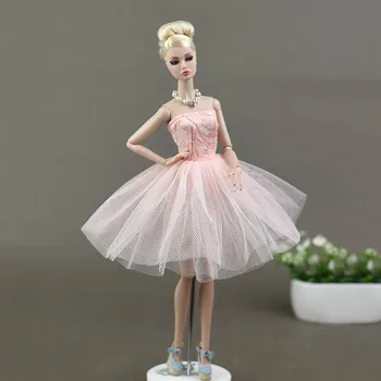 Papusa Accesorii Costum De Balet De Pe Umăr Rochie Pentru Papusa Barbie Dantelă De Tifon Fusta Rochie Haine Pentru Barbie Fete Cadou Jucărie Pentru Copii