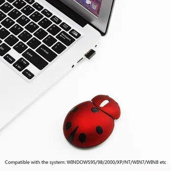 Optic Wireless Mouse de Calculator Drăguț Animale Desene animate Anime Forma de Gărgăriță Șoareci Ergonomice Pentru Copil Cadou Laptop PC de Birou Soareci Mici