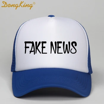 DongKing Bărbați Femei Nou Camionagiu Capace FALSE ȘTIRI Fierbinți de Vară Baseball Plasă cu ochiuri Șapcă de Camionagiu Pălărie