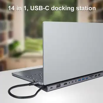 14 în 1 Tip C USB 3.0 Hub 265mm USB-C 5Gbps de Mare Viteză de Transfer de Date USB Hub Pentru PC Windows Macbook Accesorii de Calculator