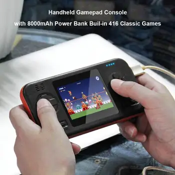 Portabil Handheld Consola de jocuri Retro Joc de Jucător cu 8000mAh Banca de Putere 2.8 Inch Mini Player Portabil Construita, în 416 Jocuri Clasice